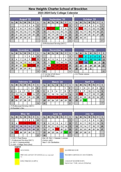 NHCSB School Calendar - New Heights Charter School